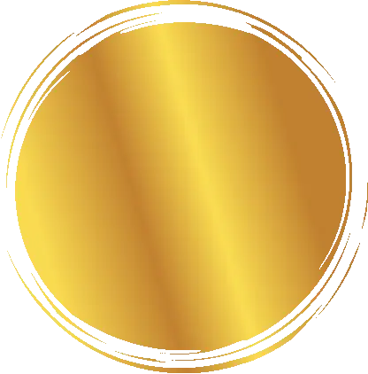 Ein goldener Kreis der gesetzt wird vor relevanten Punkten.