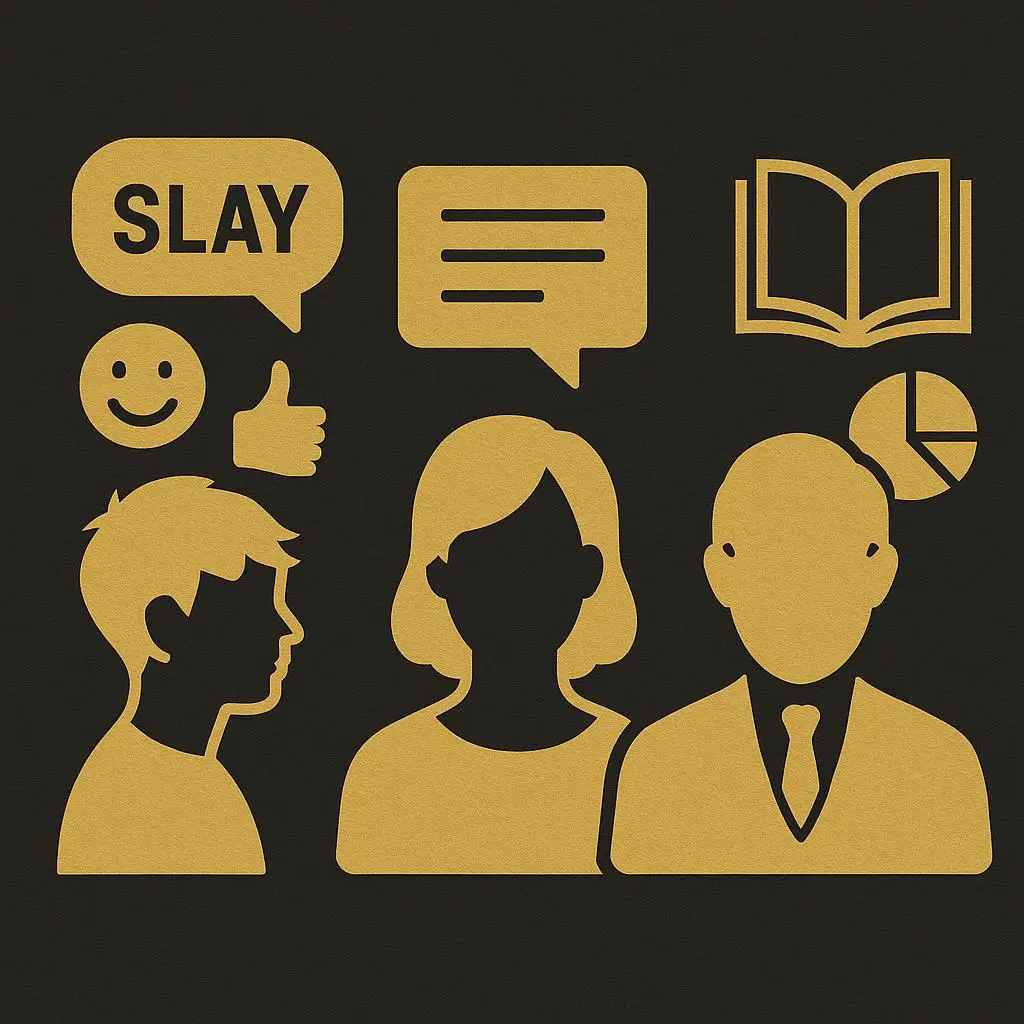 Ein Symbolbild, wo es um das Verständnis von 3 Generationen und Sprache geht. Die ErVer Unternehmensberatung hilft in allen Fällen